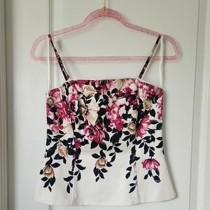 WHBM Floral Corset Top